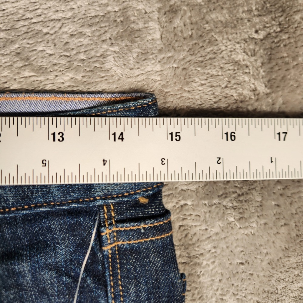 Gap Real Straight Jeans Womens 26/2XL Dark Wash NEW 1969 Extra Long Denim - Picture 2 of 13